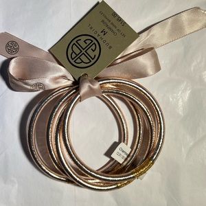 BudhaGirl Authentic Champagne Bangle Bracelets Sz: Medium